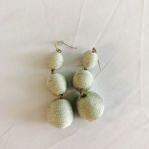 Mint baublebar statement earrings